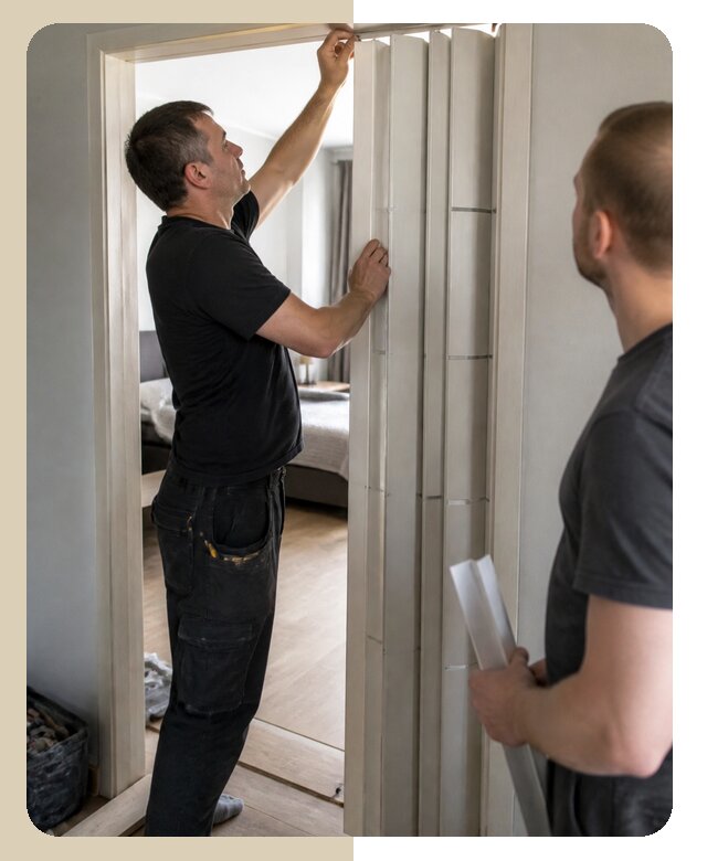 Профессиональная установка складной двери под ключ в Сочи