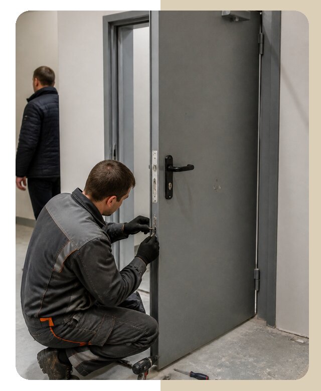 Ремонт противопожарной двери в Сочи по цене 6718 р. | ДвериЛегко-Счи
