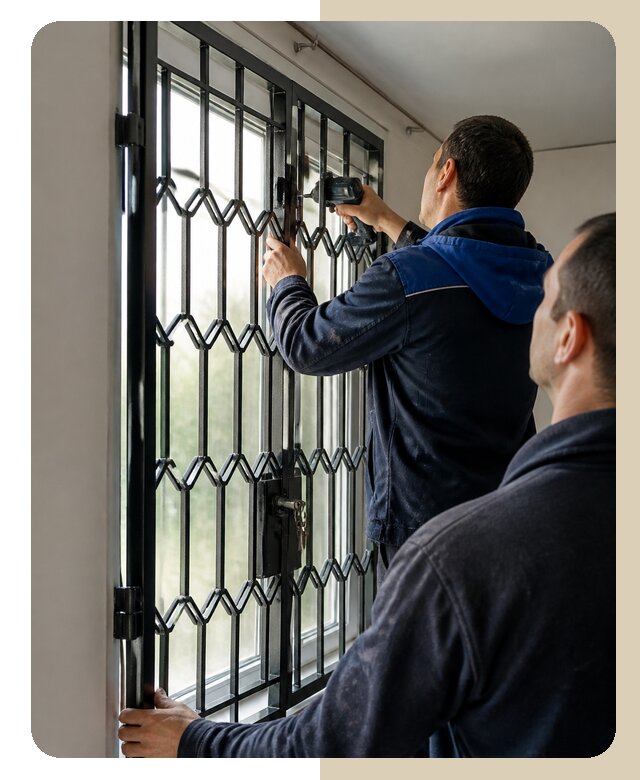 Установка распашных решеток в Сочи цена от 6718 р. | ДвериЛегко-Счи